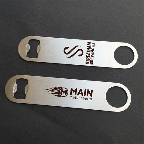 sheet metal bottle opener|custom stainless steel bottle opener.